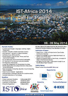 IST-Africa 2014 Call for Papers