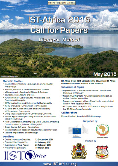 IST-Africa 2015 Call for Papers