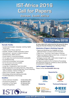 IST-Africa 2015 Call for Papers