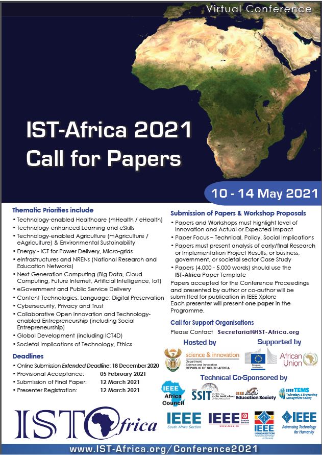 IST-Africa 2021 Call for Papers
